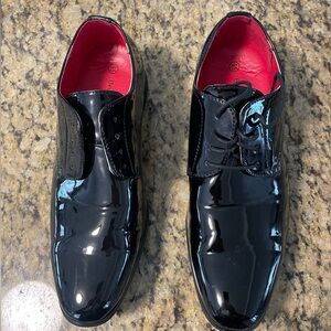 Bruno Marc Black Tuxedo Shoes 9.5